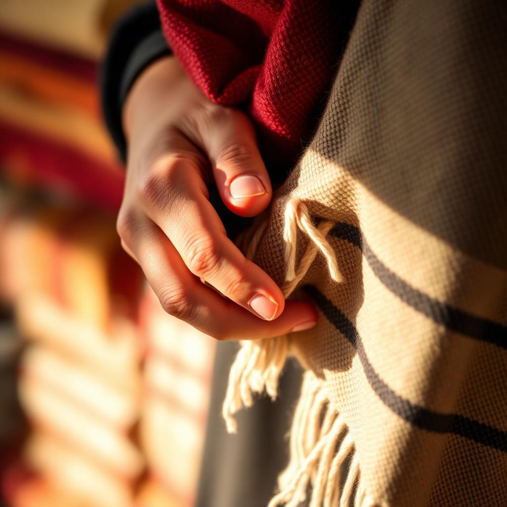 Hand-feel of pure pashmina